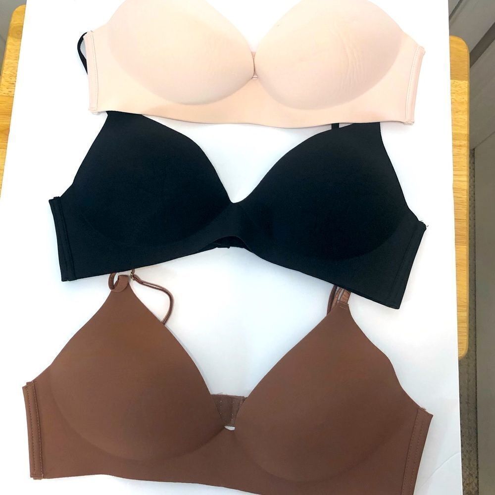 Vince Camuto pink, brown and black 38C bra bundle